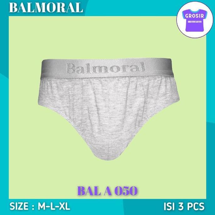 Promo Balmoral Celana Dalam Pria Dewasa BAL A050 Isi 3 pcs Bahan Katun COD
