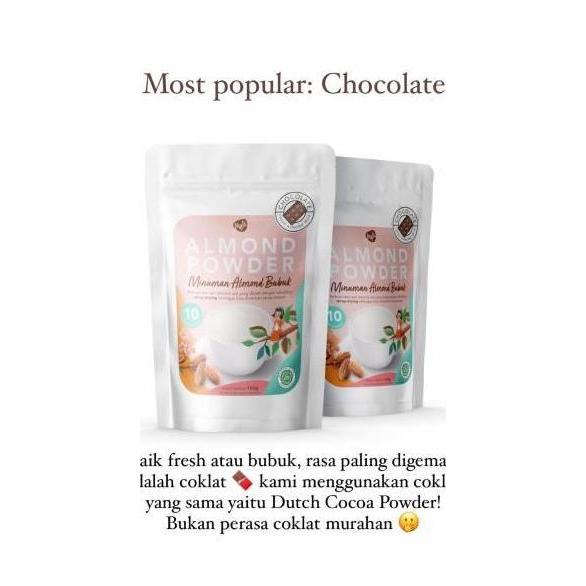 Susu Almond Non Gula Susu Bubuk Tanpa Ampas Rendah Kal Enak