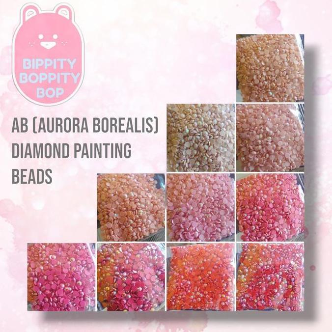 AB (Aurora Borealis) Diamond Painting Beads, 5D Diamond Drills Round 1