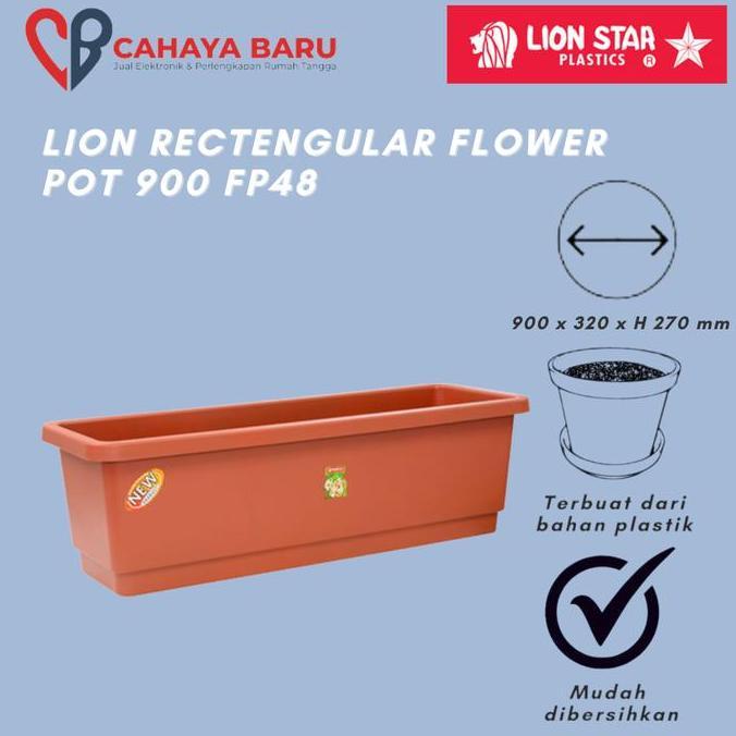 Terlaris Lion Star Rectangular Flower Pot 900 Fp48