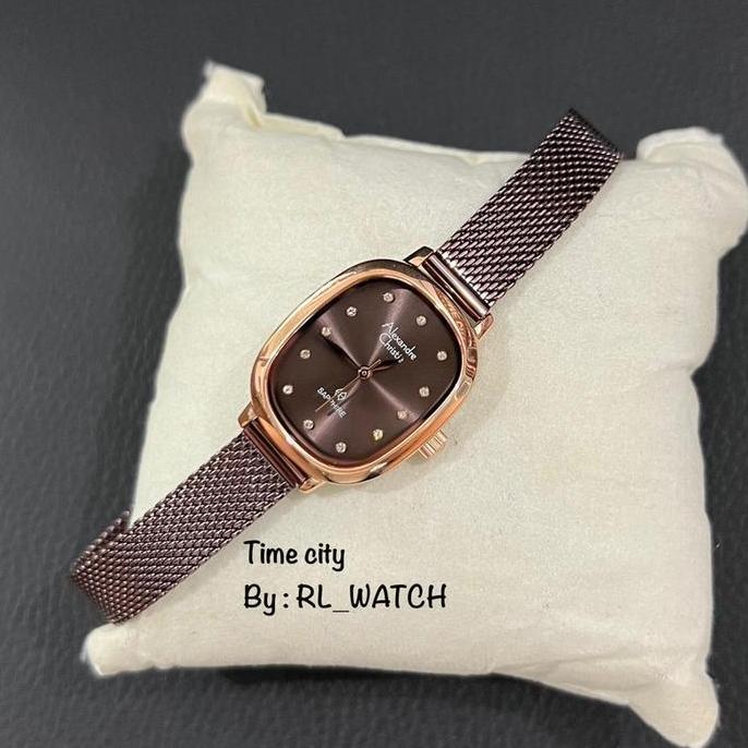 Promo Jam Mini Wanita Alexandre Christie AC2B40  Rantai Pasir COD