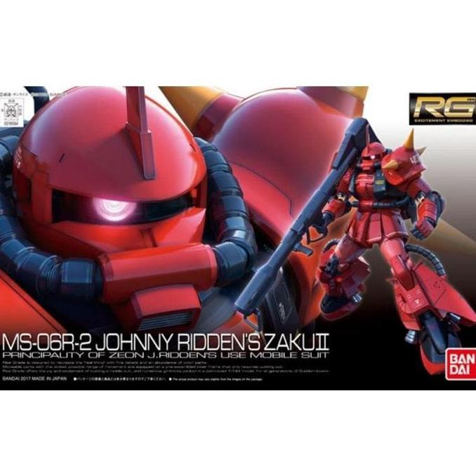 Bandai RG MS-06R-2 Zaku II High Mobility Type Johnny Ridden Custom Model Kit 1/144 Scale Bandai Japa