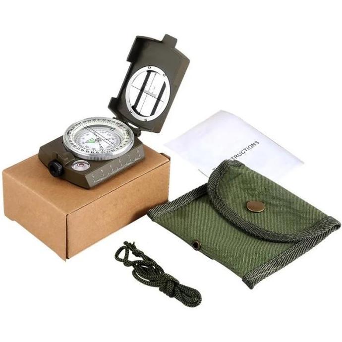 Kompas outdoor tactical kompas bidik clinometer TNI Brimob army import LUIS