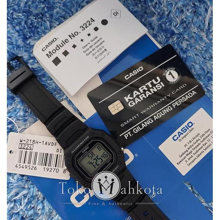 Promo Casio Digital Original W-218H-1AVDF / W218H-1A COD