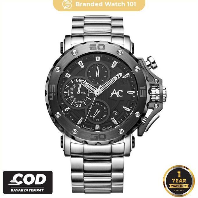 Promo Jam Tangan Pria Alexandre Christie AC 9205 / AC9205 / 9205 Carbon Garansi Resmi 1 Tahun COD
