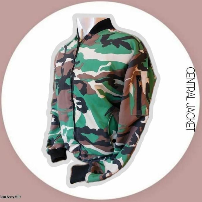 DB66 - Jaket Bomber Pria Motif loreng High Quality - Jaket bomber pria
