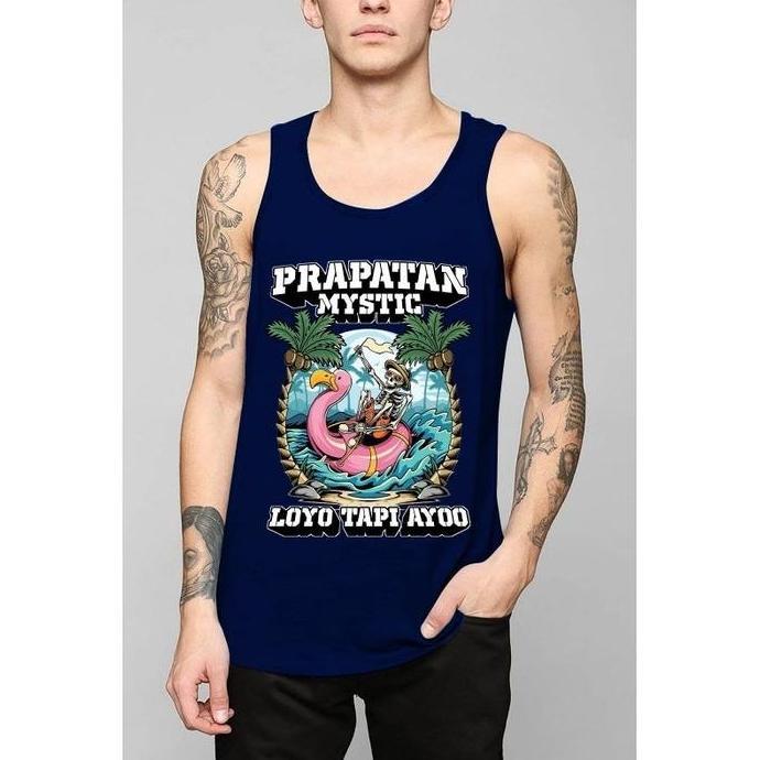 DB179 - SINGLET PRIA MURAH DISTRO PANTAI PRAPATAN LUCU DISTRO KEREN