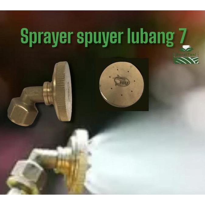 Nozzle Sprayer Spuyer Kuningan HIU lubang 7 original