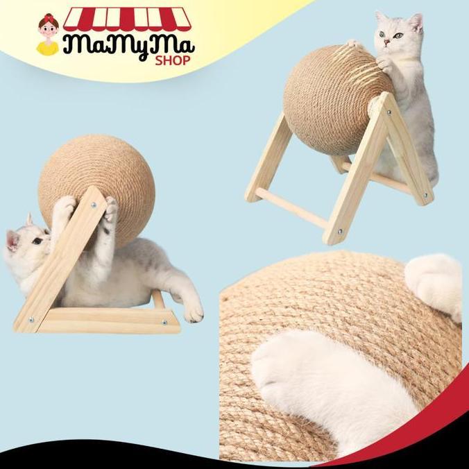 Mainan Kucing Bola Garukan Kucing Cat scratcher Toy EJ