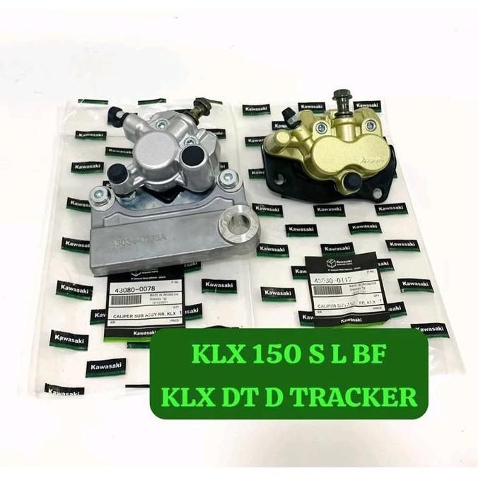 Promo KALIPER CAKRAM PALA BABI DEPAN BELAKANG KLX 150 S L BF DT D TRACKER TREKER KAWASAKI ORI NISSIN