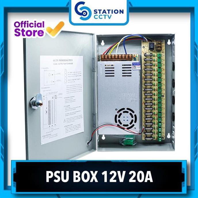 '' PS Box 20A 12V Switching Power Supply Box 20 Ampere ''