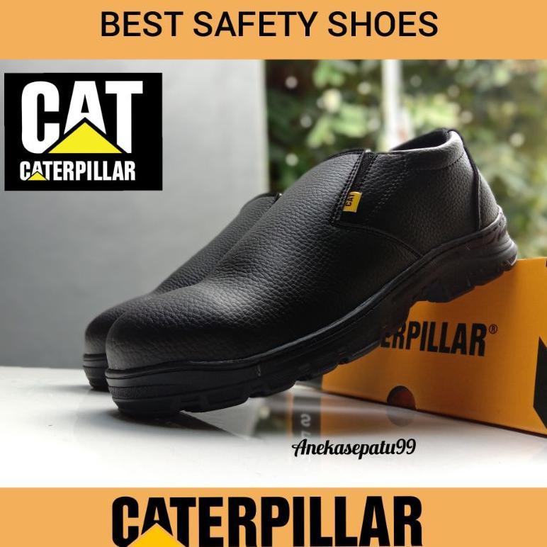 SEPATU SAFETY CATERPILLAR SELOP PRIA WANITA / SEPATU KERJA PABRIK KITCHEN RESTORAN HOTEL CHEFF SPBU