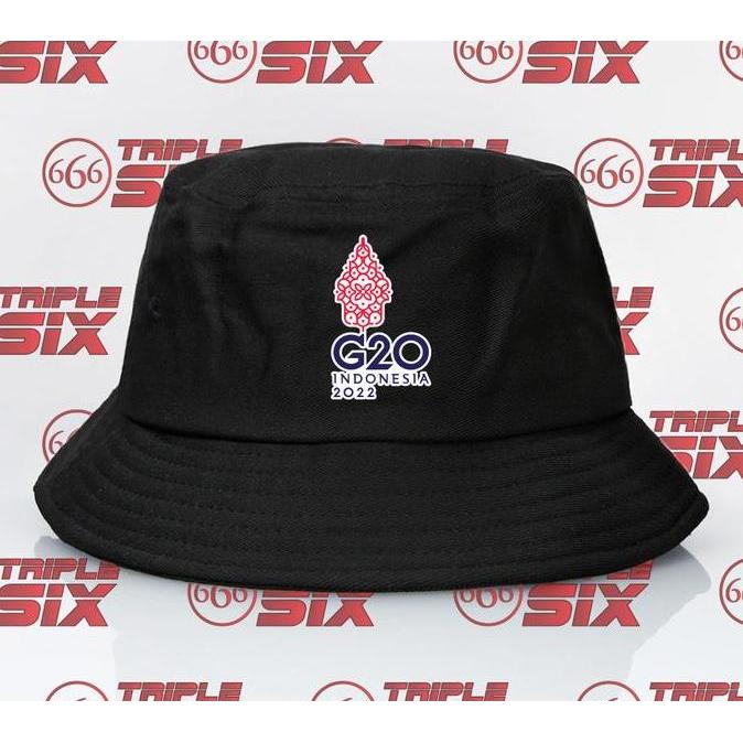 DE60 >> Topi Bucket Indonesia G20 Bali 2022