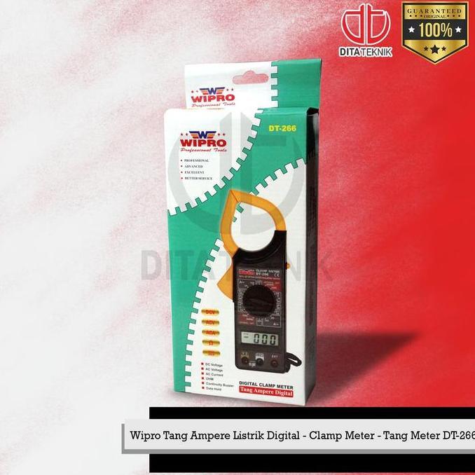 Wipro Tang Ampere Listrik Digital - Clamp Meter - Tang Meter DT-266