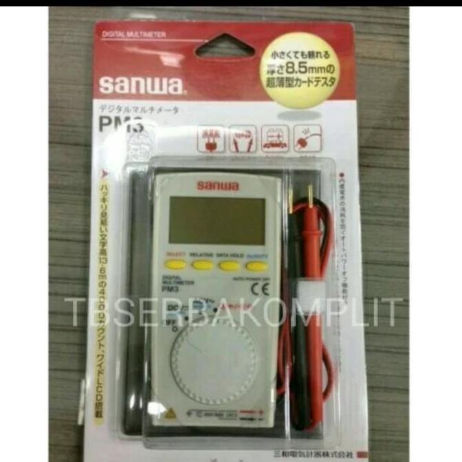 SANWA PM3 Digital Multimeter Multitester Original 100% Asli