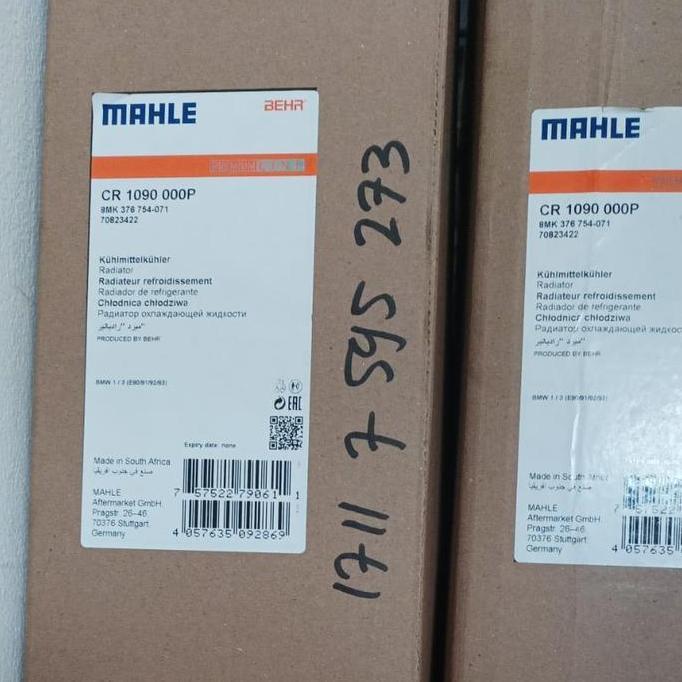 Radiator Bmw X1 E84 Merk Behr  Sale