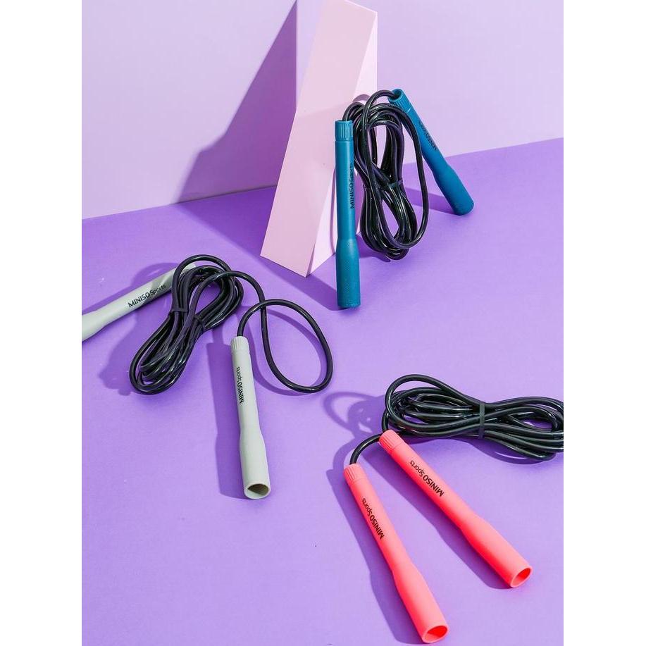MINISO Lompat Tali Rope Skipping Olahraga Pegangan Tangan Panjang