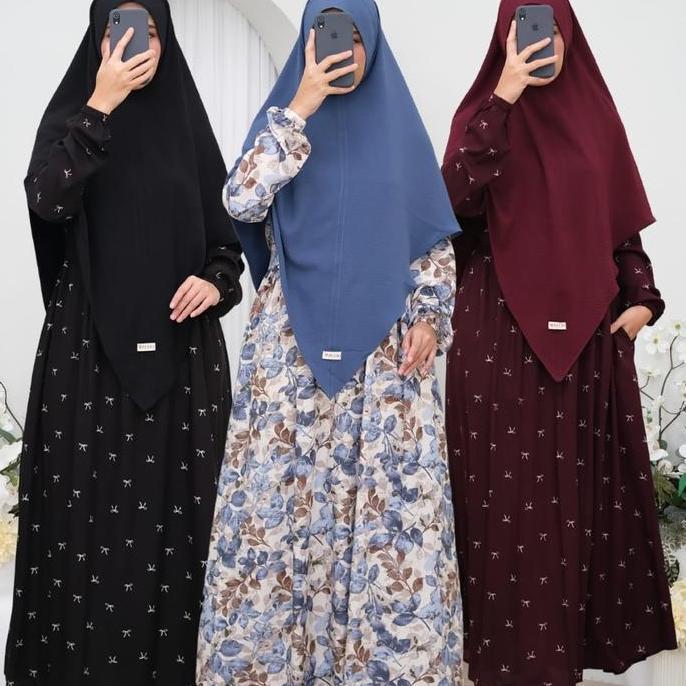 Terbaru Gamis Premium Luna | Ayuri | All Size Fit Xxl | Ld 105 Ld 115Cm | Gamis Rayon | Gamis Busui 