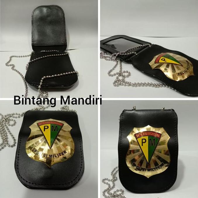 DF147 }} Dompet KTA Polisi Militer Dompet KTA + Kalung PM ID Card KTA PM