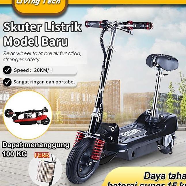 Living Skuter Elektrik Kendaraan Listrik Skuter Elektrik Dewasa Skuter Lipat