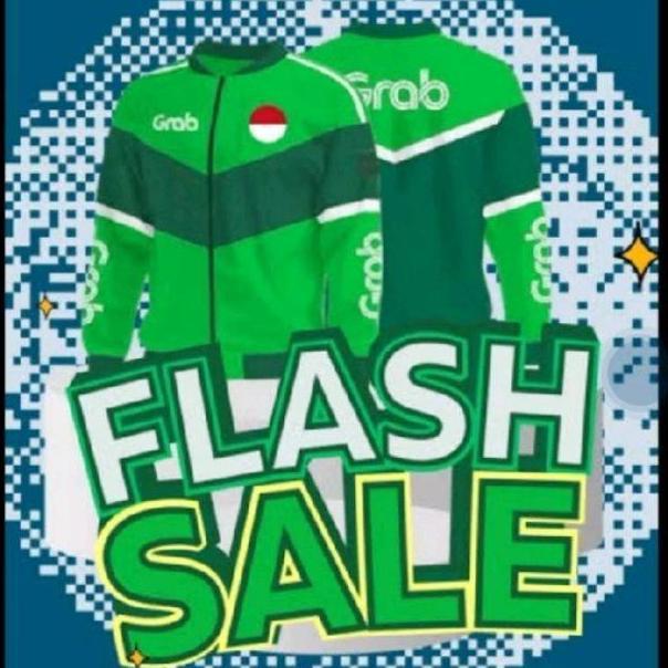 Jaket Graab Bomber 2024 Bahan Taslan Kerah Hijau Bisa Buat Vermuk Korean Style Tebal Bukan Tipis Pri