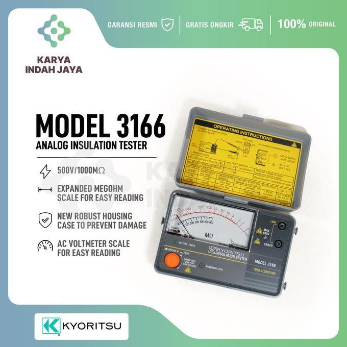 Analog insulation tester Kyoritsu 3166