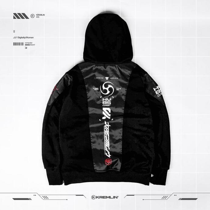 KREMLIN Cyber Techwear Pullover Hoodie - HAYABUSA