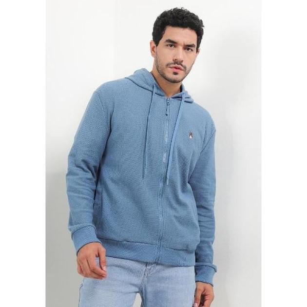 Hush Puppies Hoodie Pria Noe Blue LM