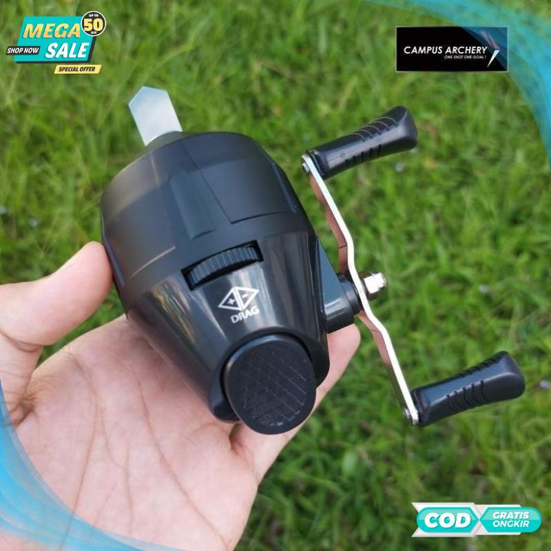 Cuci Gudang Reel BL10S Gulungan Ketapel Paser Ikan - Hitam - 2025 COD Termurah Terlaris Berkualitas 