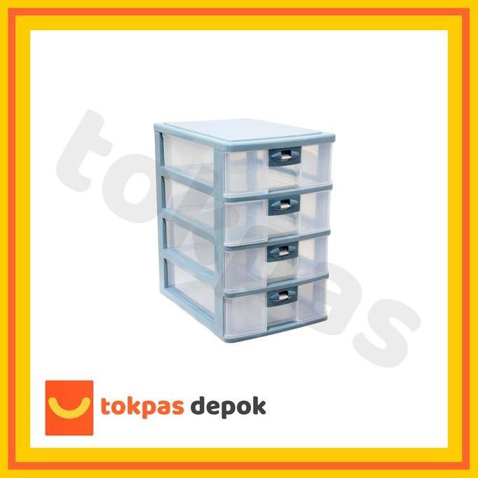 Ready stock Laci Plastik Pressa Susun 4 Lion Star PR 34 A 4 Kabinet Container Office Multicoloured O