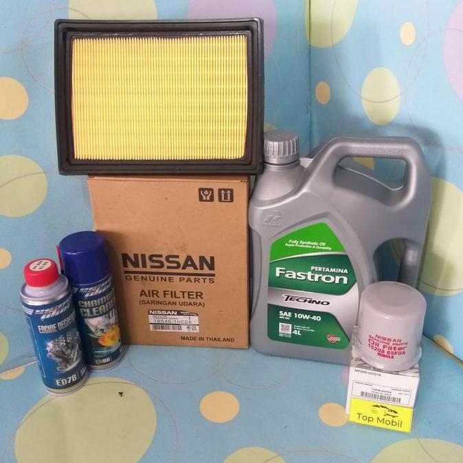 NEFERPITOU Paket service Oli Fastron 10W-40 Datsun Go, Nissan March 1300cc (5)