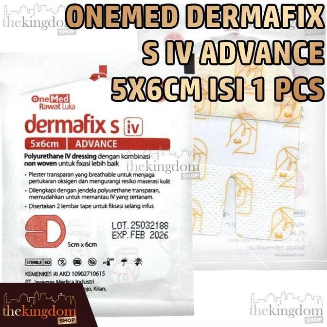 SAMRUAY Onemed Dermafix S IV Advance 5x6cm /1 Infusion Catheter Transparent Plaster Dressing Plester