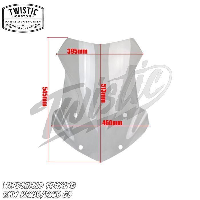 (Promo) Windshield Visor Flyscreen Wind Screen Shield Touring Headlamp Lampu Depan Motor Bmw R1200 R