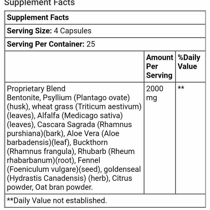 Mason Natural Colon Herbal Cleanser 100 Capsules Usus Besar Detox Original