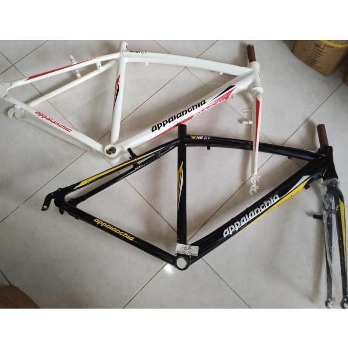 FRAME ALLOY SEPEDA HYBRID APPALANCHIA PLUS FORK BESI ROADBIKE RB ROAD ORIGINAL DAN TERPERCAYA