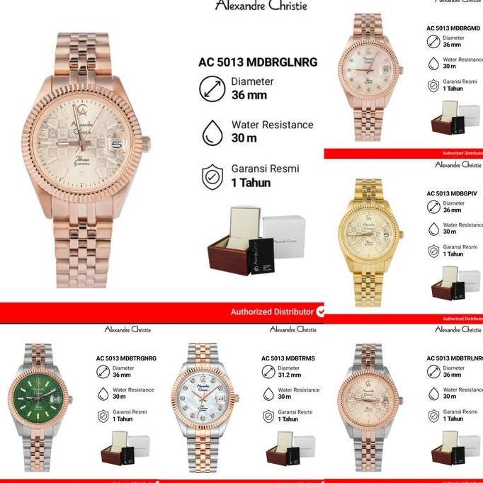 ALEXANDRE CHRISTIE AC5013 AC 5013 JAM TANGAN WANITA ORIGINAL