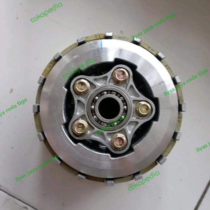 CIKUCHI rumah kampas kopling setOuter 73T kampas lebar isi 7 motor roda 3 viar