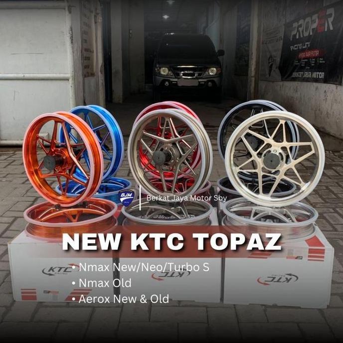 DAIKAKU VELG KTC RACING TOPAZ RING 14 NMAX OLD NMAX NEW NMAX TURBO AEROX OLD AEROX NEW TWO TONE COLO