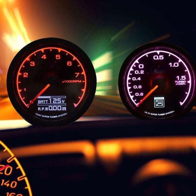 DAIKAKU Tachometer Gauge Indikator Speedometer Mobil Bukan Greddy