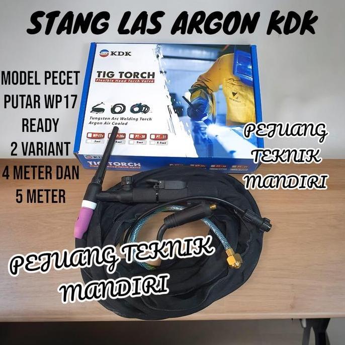 EXAMINER STANG LAS ARGON WP 17 / TIG TORCH STANG LAS ARGON WP17 / STANG ARGON TIG WP17 PUTAR PENCET