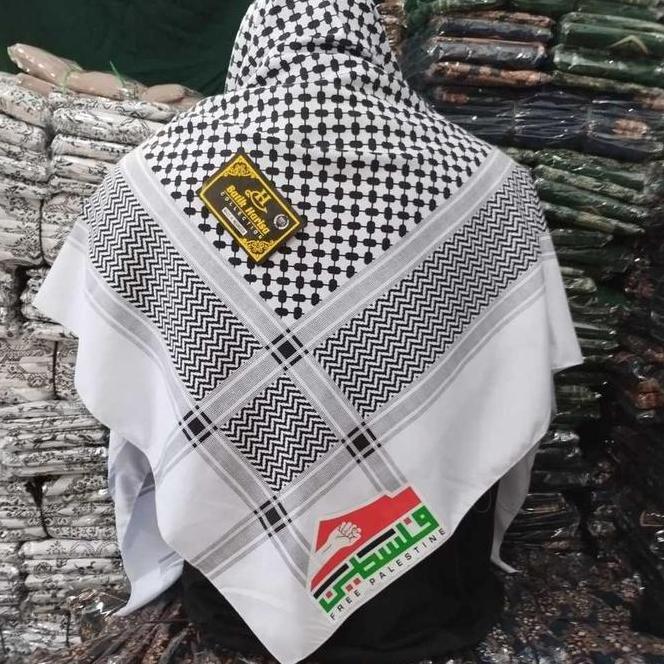 Sorban Arab Persegi Empat Sorban Palestina Sorban Putih Polos Sorban