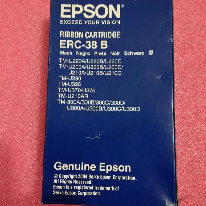 Ribbon Pita Printer Kasir Epson TMU 210 220 TM230 TM-U300 Epson ERC 38