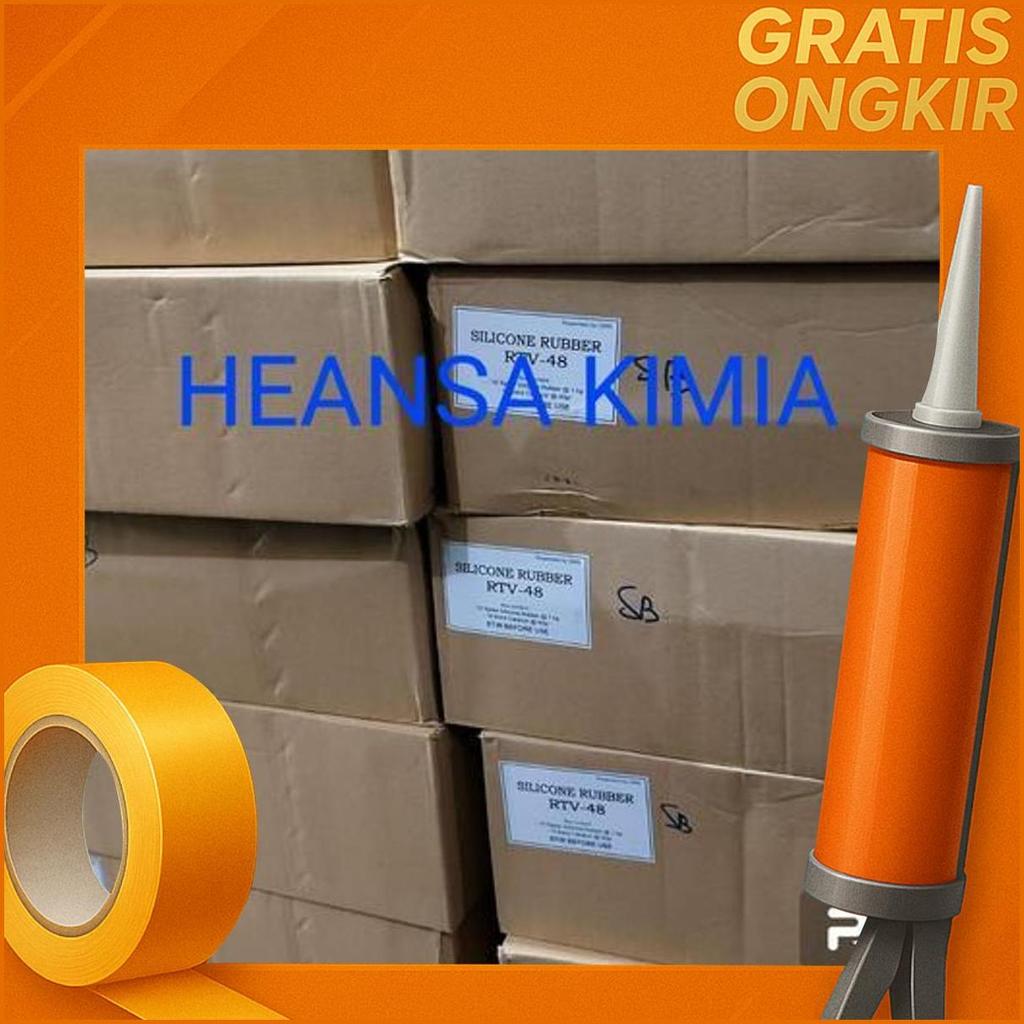 Silicone Silicon Rubber Rtv 48 1Kg + Katalis