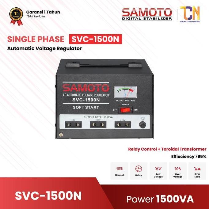 Special Promo Stabilizer Servomotor 1500N 1500Va Pc Komputer Elektronik Auto Volt