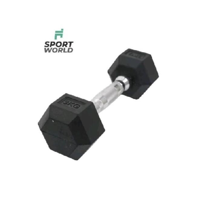 Promo Fixed Hexagonal Dumbell/Barbel 3kg COD