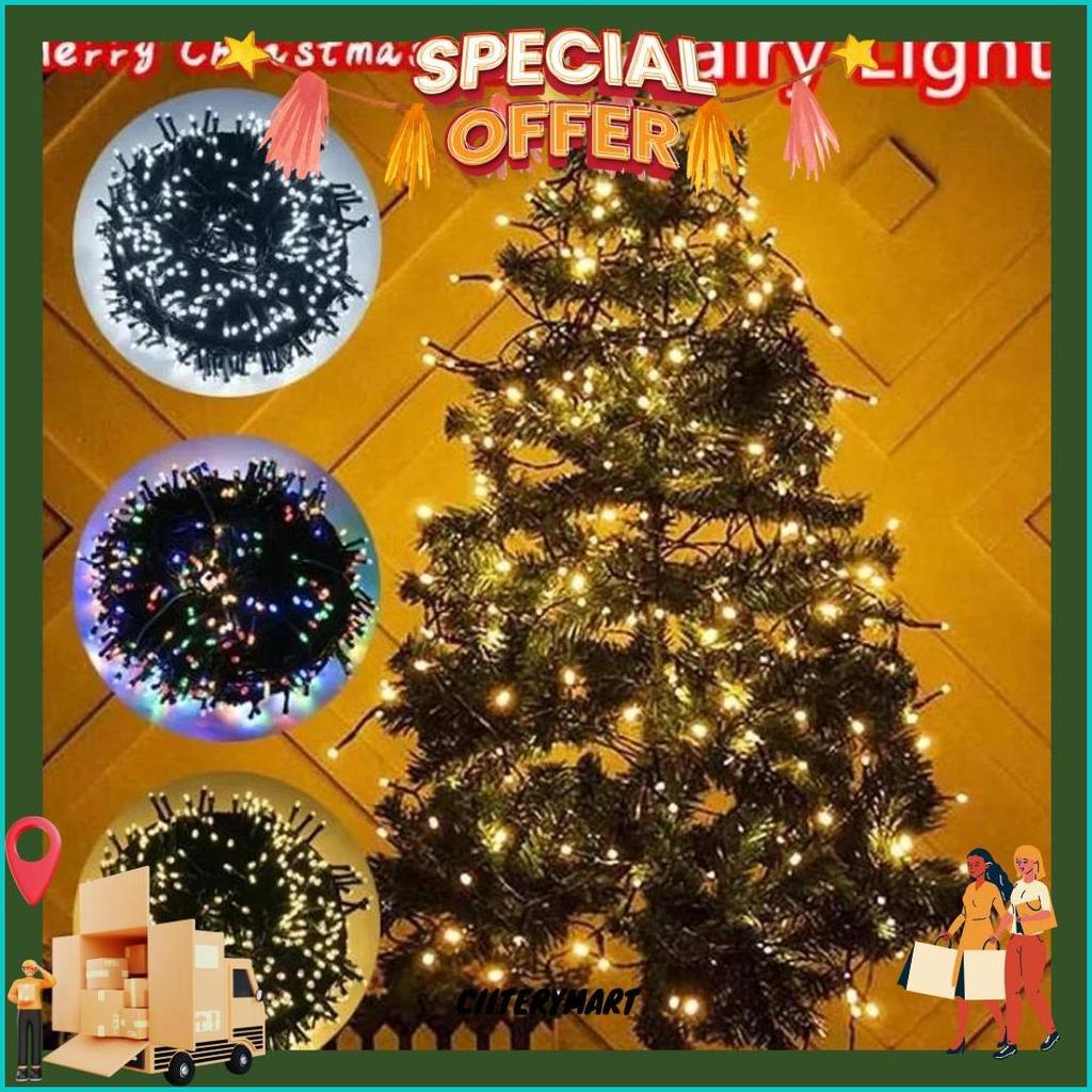 Anbolt Lampu Tumblr Lampu Hias Lampu Natal 10M/20M Warna Warni/ Kuning Lampu Kelap Kelip Anti Air La
