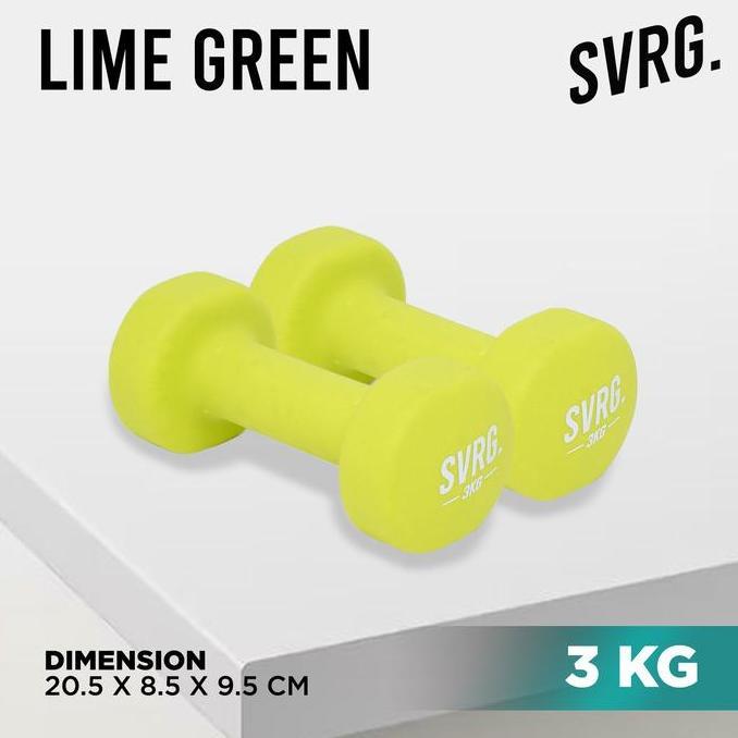 Promo Neoprene Dumbbell Svarga | 3KG | Dumbell Gym & Fitness COD