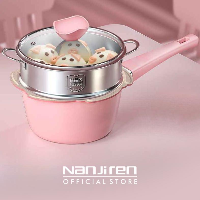 Ceo Panci Susu Dan Steamer Kukusan Set Masak Mpasi Bayi Peralatan Makan Baby Teflon Coating Granit