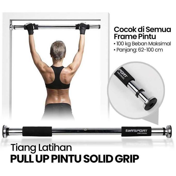 Promo tongkat pull up tiang / tiang gym fitnes pull up bar Stainless Steel COD