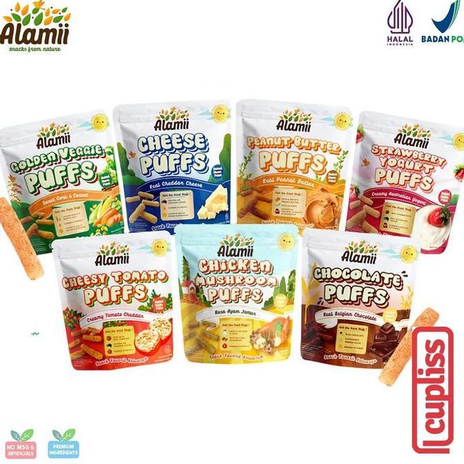 Alamii Cemilan Puff Snack Anak Sehat tanpa MSG Camilan Puffs